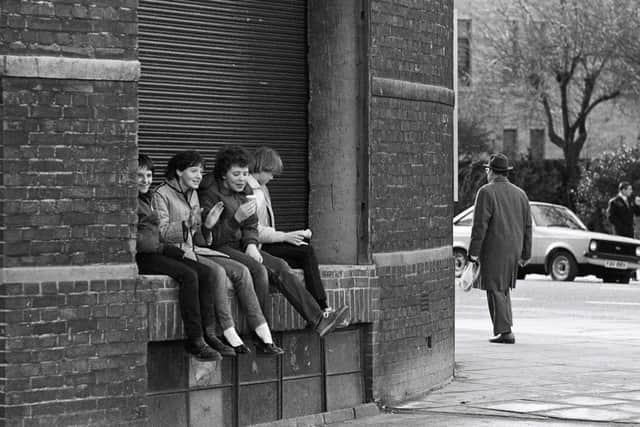 Chris Porsz's picture shows youngsters at the back of the Embassy taken in the early 1980s.