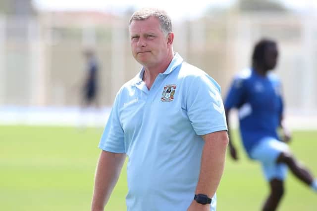 Coventry manager Mark Robins.