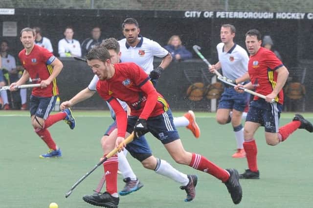 Adam Wilson on the attack for City of Peterborough against Sheffield Hallam. Photo: David Lowndes.