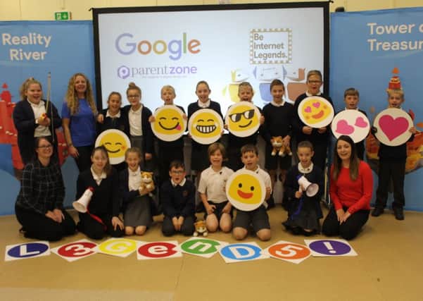 The Google visit to Fourfields Primary at Yaxley.