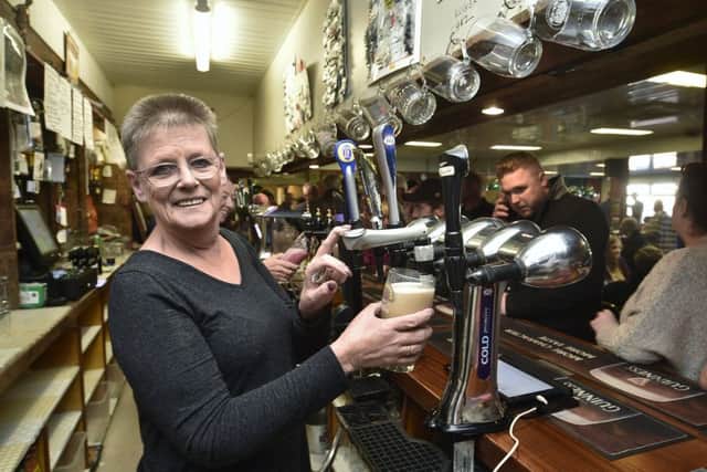 Sue Gilgan, who has been working behind the bar for 30 years