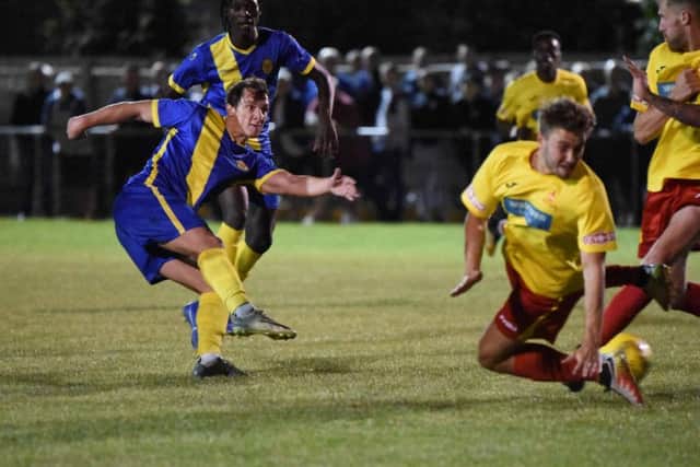 Cameron Johnson scored for Peterborough Sports against Alvechurch.