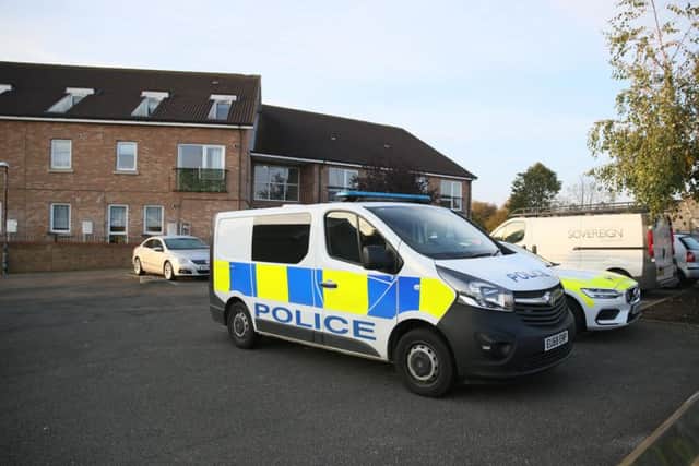 Police in Park Farm. Photo: Terry Harris