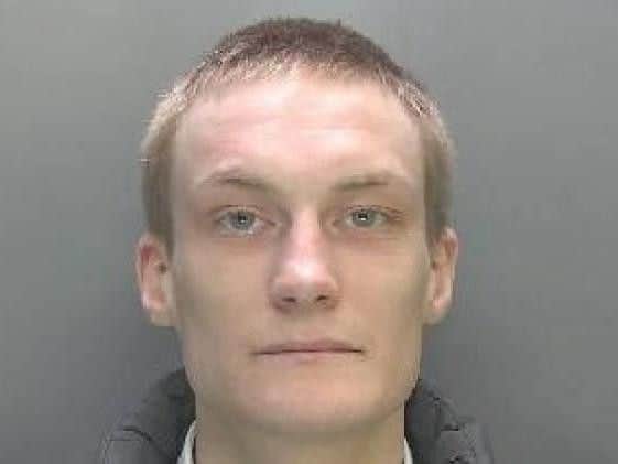 Daniel Oxford (29), of Poplar Avenue, Greater Manchester, pleaded guilty to ABH after drunkenly beating up his partner in front of her son. He was jailed for 28 months.