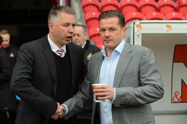 Darren Ferguson (left) and Graham Westley