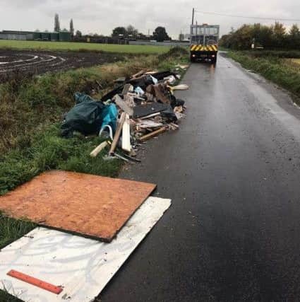 Fly-tipping cleared in Eye. Photo: Aragon Direct Services