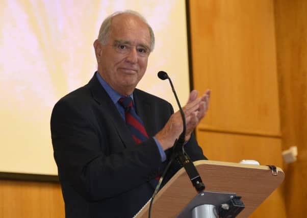 Lord Brian Mawhinney is pictured speaking at a Salvation Army Freedom of the City service. The former Cabinet member died on Saturday aged 79.