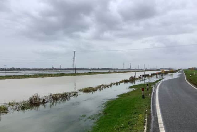 North Bank this morning. Photo: Peterborough City Council