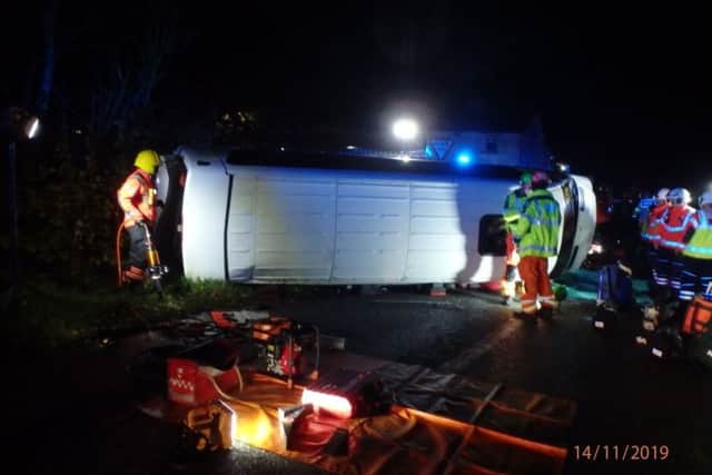 The emergency services at the scene. Photo: Magpas Air Ambulance