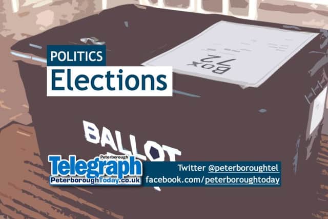 Election news and coverage from the Peterborough Telegraph: peterboroughtoday.co.uk/news, @peterboroughtel on Twitter, facebook.com/peterboroughtoday