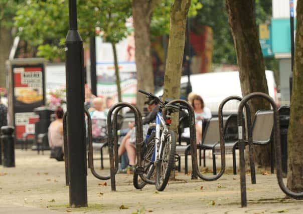 Bicycles in Peterborough city centre. Photo: Peterborough Telegraph
