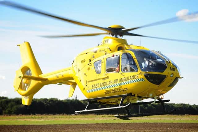 The East Anglian Air Ambulance. Photo: Alan Storer
