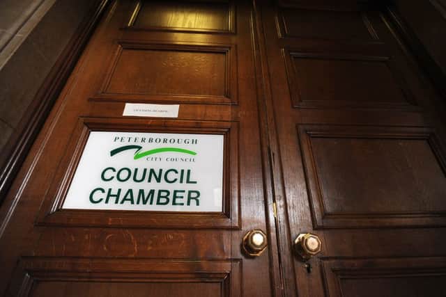 The council chamber at Peterborough Town Hall