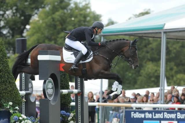 Jonathan "Jock" Paget  riding Clifton Promise to victory on the showjumping at Burghley Horse Trials 2013. Photo by Trevor Meeks. ENGEMN00120131009114315