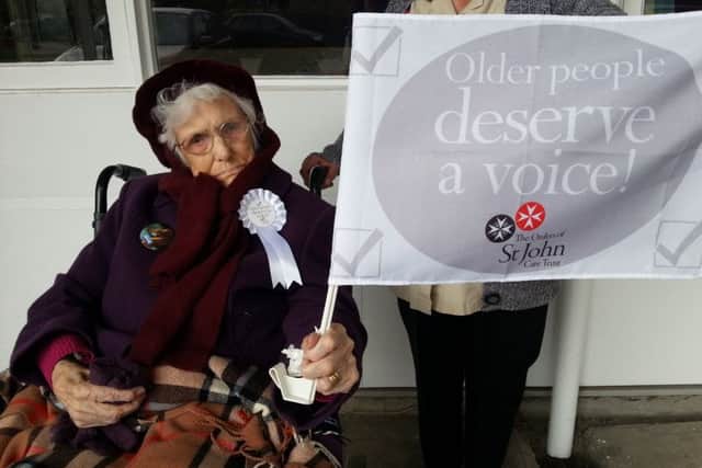The 104-year-old was determined to vote