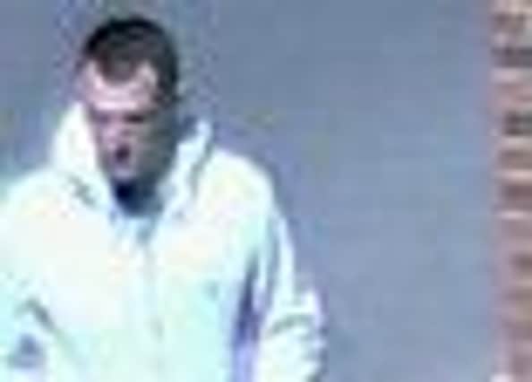 Do you recognise this man wanted in connection with a burglary in Market Deeping