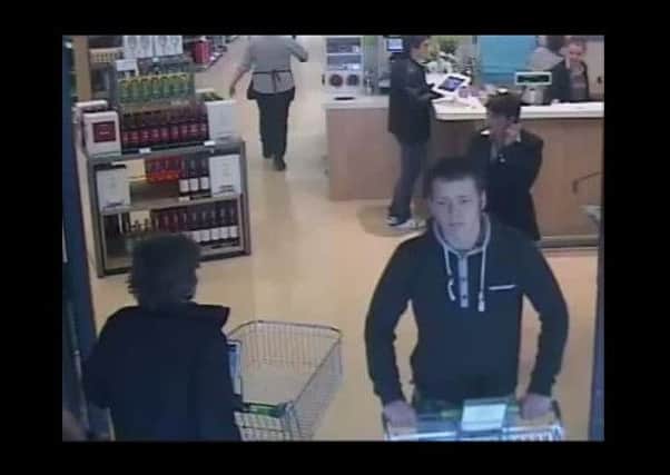 The man police want to speak to about a theft in Waitrose, Stamford, on April 26, 2015. Incident 170 of April 26. Photo: Lincolnshire Police. EMN-151006-105819001
