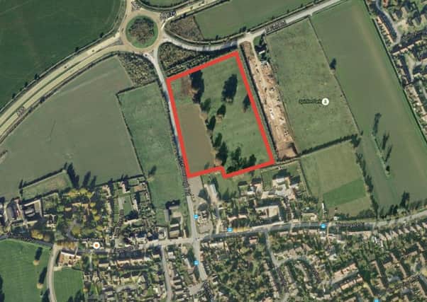 The site in Market Deeping where Larkfleet Homes wants to develop. Photo: Google EMN-151008-141847001