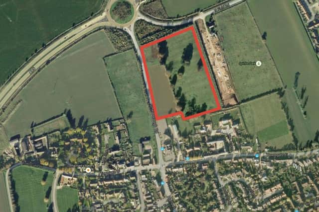 The site in Market Deeping where Larkfleet Homes wants to develop. Photo: Google EMN-151008-141847001