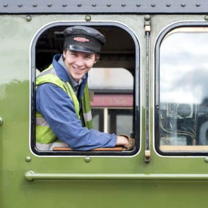Driving experience at Nene Valley Railway - Mercury reporter Alex Moore. 

Photo: Lee Hellwing EMN-150821-152138001