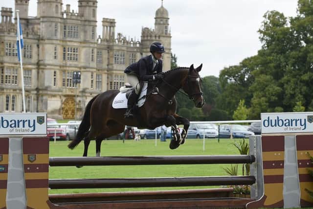 Tiana Coudray (USA)  riding  CAVILIER CRYSTAL; winner of the Dubarry Burghley Young Event Horse, 5year Old Final during The Land Rover Burghley Horse Trials near Stamford in Lincolnshire, UK, on 4th September 2015 EMN-150509-110009001