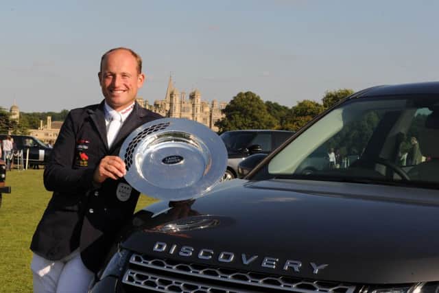 Michael Jung (GER)  riding  LA BIOSTHETIQUE - SAM FBW, winner of The Land Rover Burghley Horse Trials near Stamford in Lincolnshire, UK, on 6th September 2015 EMN-150709-093117001