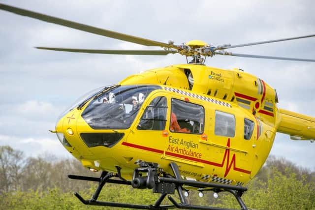 East Anglian Air Ambulance helicopter