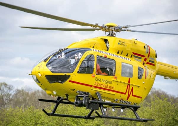 East Anglian Air Ambulance helicopter