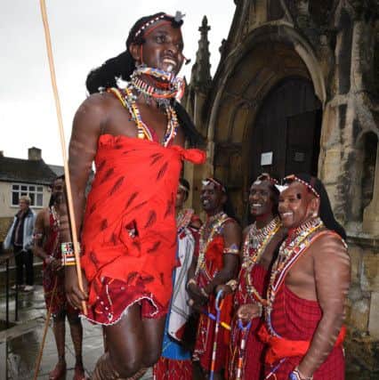 Maasai Warriors visiting  All Saints Church, Stamford EMN-150610-233453009
