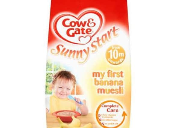 Cow & Gate has recalled its Sunny Start My First Banana Muesli, from 10 months