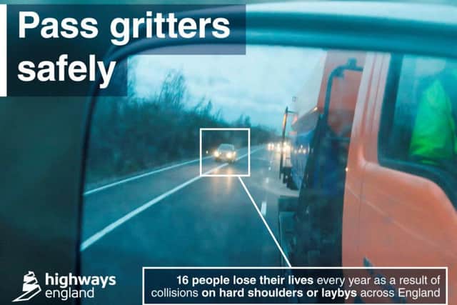 Pass gritters safely