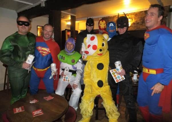 Deeping Round Table superheroes for Children in Need, who foiled a real-life crime EMN-151116-170718001