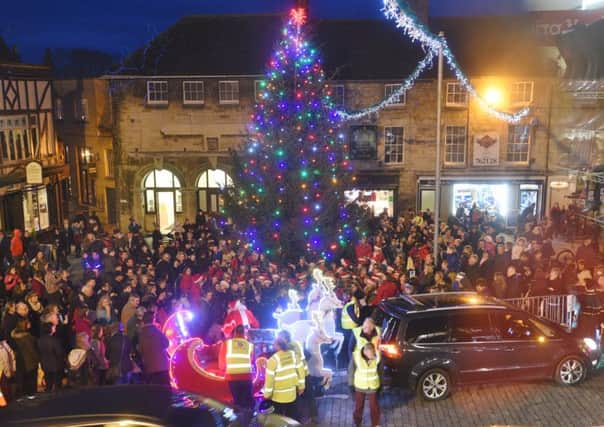 Stamford Christmas lights switch on by Seb Goold. Entertainment was supplied by pupils from Malcolm Sargent school EMN-150312-224116009