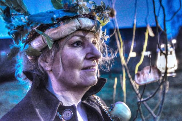 Wassail event with the Stamford Community Orchard Group.  Wassail Queen  Robina Hill EMN-160901-193526009