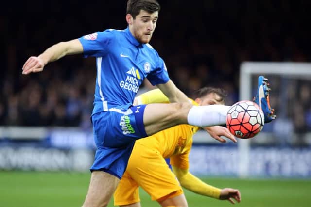 Jack Baldwin in action for Posh against Preston. Photo: Joe Dent/theposh.com.