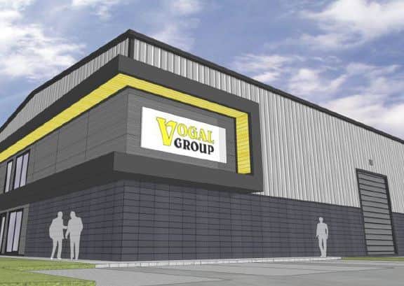 An image shows how the new Vogal head office should appear.
