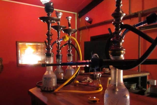 Shisha pipes at the venue