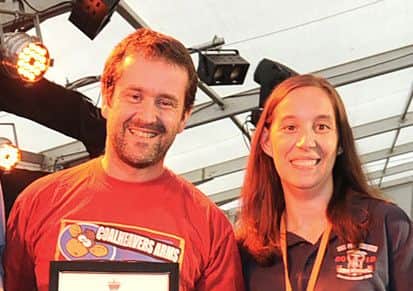 Coalheavers Arms landlords Tom Beran and Michelle Beran.