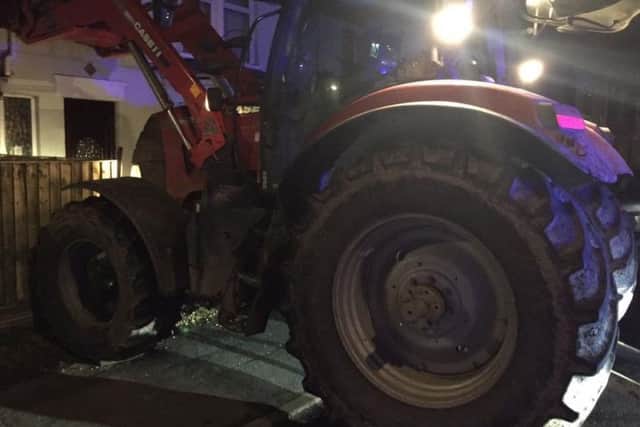 Police are appealing for more information after a tractor failed to stop b2ANOIPr97b4vsAQUVi1