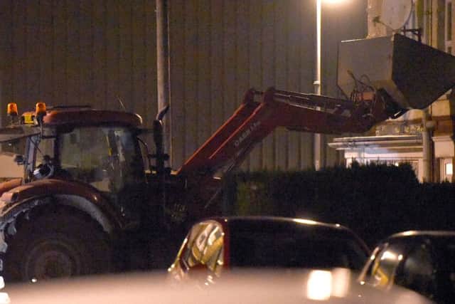 Stolen tractor thst ended in De Havilland Road, Wisbech after being stolen ANL-160118-085150009