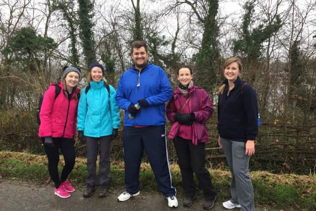 From left, accountants Chelsea Wilshire, James Walsham, Emma Wilson, Kirsty Holmes and Jayne Booth.
