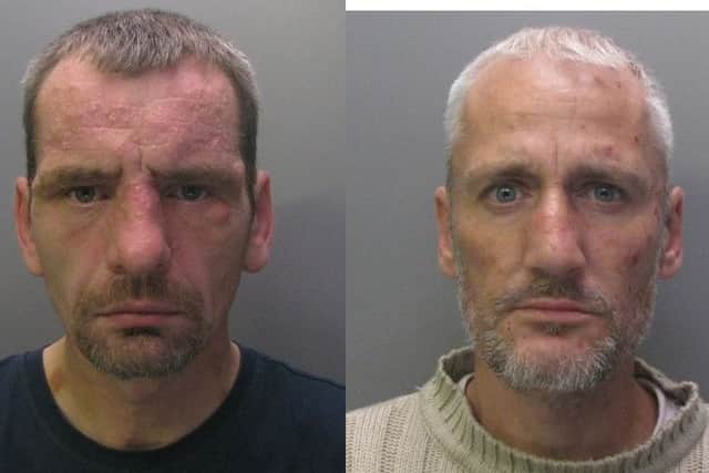JAILED: Jeremy Steel, 44, and Mark Cocksedge, 40,