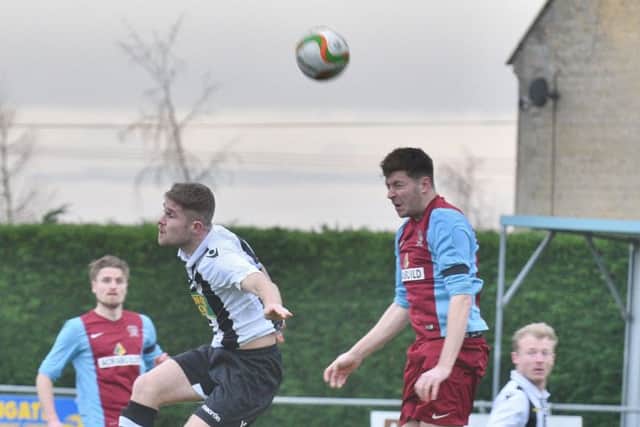 Action from Deeping's 4-2 win over Peterborough Northern Star. Photo: David Lowndes.
