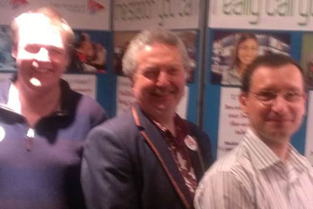 Nik Fox, David Johnson and Alex Geairns of Hereward Television.