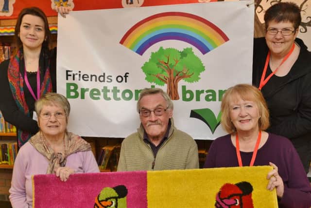Friends of Bretton Library. (back) Library supervisor Sallyanne Fulcher and Jo Allen. (front) Anne Green, Joe Green and Catherine Lee EMN-160123-180641009