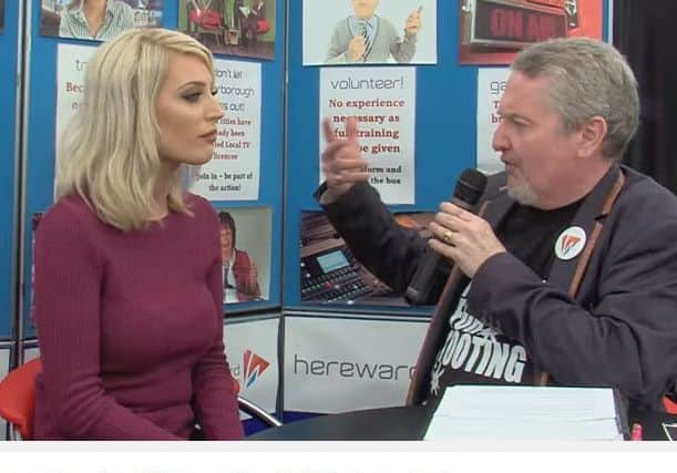Presenter auditions for Hereward TV ANL-160128-123749001