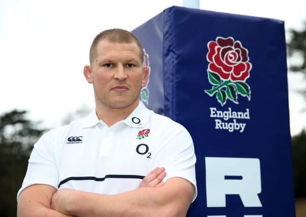 New England rugby union captain Dylan Hartley.