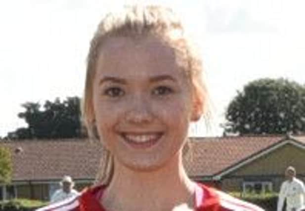 Rhianne Saunders was player-of-the-match for City of Peterborough Ladies at Lincoln.