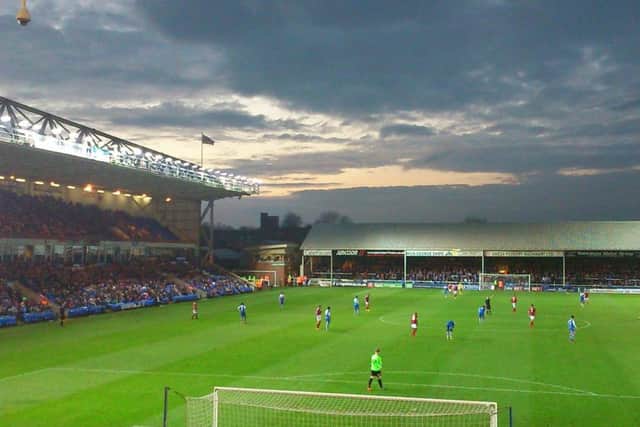 The ABAX Stadium will host Posh v Oldham on February 23.