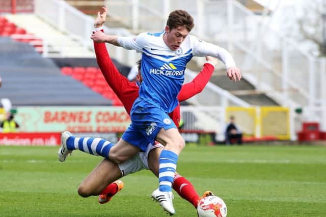 Luke James has moved back to Hartlepool on loan.